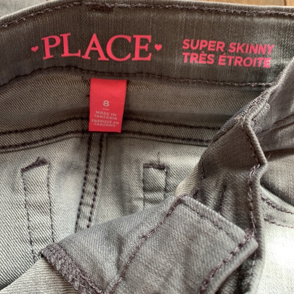 COPY - Children’s Place light grey super skinny jeans 8 NWOT - Picture 5 of 8